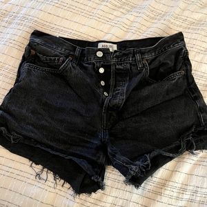 Agolde long Parker shorts faded black